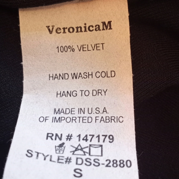 NWT Veronica M LA Velvet Burn Out Animal Print Sheer Faux Wrap Dress - Picture 7 of 7